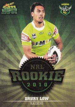 2011 NRL Champions - Rookie 2010 #R11 Drury Low Front